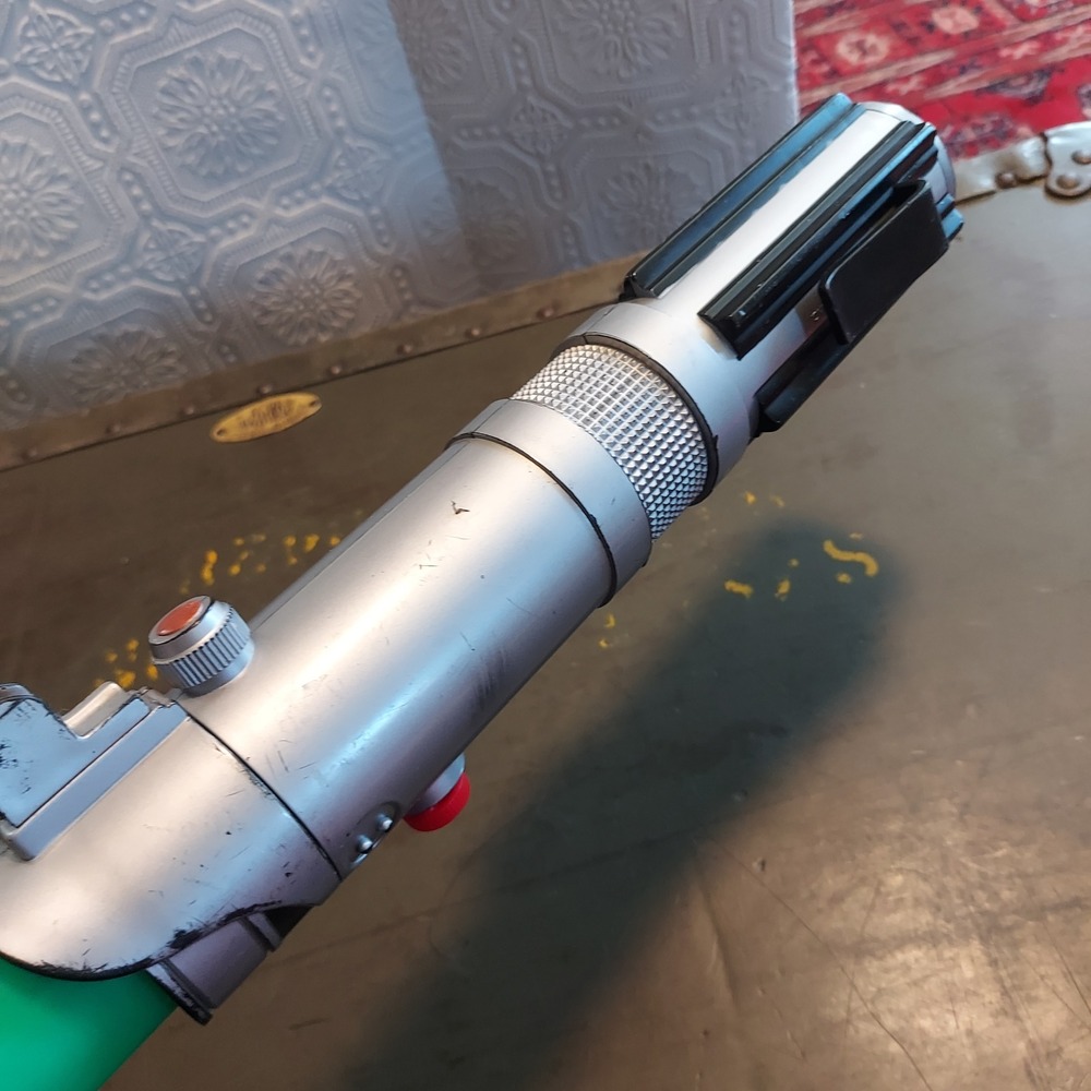 Star Wars Hasbro 2004 Luke Skywalker Green Lightsaber Collapsible Toy 53061 - Picture 5 of 6